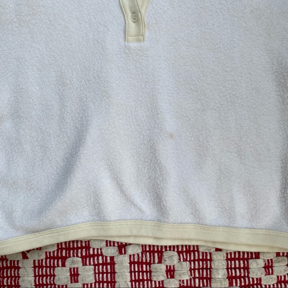 THE GREAT. white / cream Sherpa Sleep Henley top 0 - Picture 7 of 16